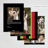 "Kwanza Frame" - Kwanzaa Cards in Papaya by Baumbirdy - Back of Card Options