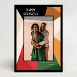 "Kaleidoscope" - Kwanzaa Cards in Noir by Morgan Kendall - Front