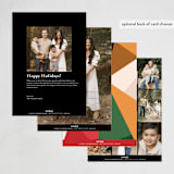 "Kaleidoscope" - Kwanzaa Cards in Noir by Morgan Kendall - Back of Card Options