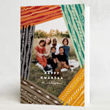 "Kwanzaa Organic Lines" - Kwanzaa Cards in Licorice by fatfatin - Folded Card