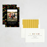 "Kwanzaa Boarder" - Kwanzaa Cards in Onyx by Pixel and Hank - Assembled