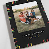 "Kwanzaa Boarder" - Kwanzaa Cards in Onyx by Pixel and Hank - Detail