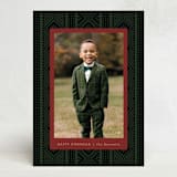 "jiometri" - Kwanzaa Cards in Cinnabar by Kamala Nahas - Front