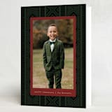 "jiometri" - Kwanzaa Cards in Cinnabar by Kamala Nahas - Folded Card