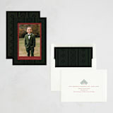 "jiometri" - Kwanzaa Cards in Cinnabar by Kamala Nahas - Assembled