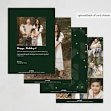 "deep green" - Kwanzaa Cards in Rainforest by Sumak Studio - Back of Card Options