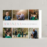 "The Grid" - Kwanzaa Cards in Ice by Mansi Verma - Folded Card