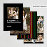"rustic kinara" - Kwanzaa Cards in Charcoal by Grae - Back of Card Options