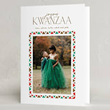 "Colorful Border" - Kwanzaa Cards in Carnival by Phrosné Barwood - Folded Card