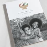 "Mod Candles" - Kwanzaa Cards in Linen by Robert and Stella - Detail