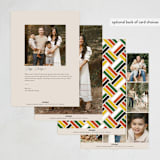 "Kwanzaa Deco Geo" - Kwanzaa Cards in Taupe by fatfatin - Back of Card Options