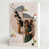 "Kwanzaa Deco Geo" - Kwanzaa Cards in Taupe by fatfatin - Folded Card