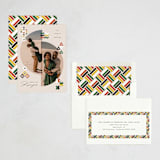 "Kwanzaa Deco Geo" - Kwanzaa Cards in Taupe by fatfatin - Assembled