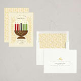 "Botanical Kinara" - Kwanzaa Cards in Canary by Randi Cirelli - Assembled