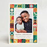 "Modern Kwanzaa" - Kwanzaa Cards in Sunset by Maria Alou - Front