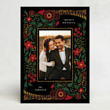 "Festive Flora" - Kwanzaa Cards in Rose by Grae - Front