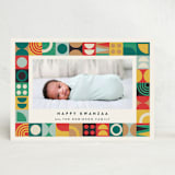 "Modern Kwanzaa" - Kwanzaa Cards in Sunset by Maria Alou - Front