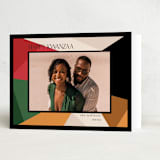 "Kaleidoscope" - Kwanzaa Cards in Noir by Morgan Kendall - Folded Card