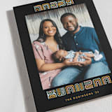 "Kwanzaa Type" - Kwanzaa Cards in Maize by Jenna Holcomb - Detail