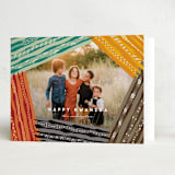 "Kwanzaa Organic Lines" - Kwanzaa Cards in Licorice by fatfatin - Folded Card