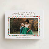 "Colorful Border" - Kwanzaa Cards in Carnival by Phrosné Barwood - Folded Card