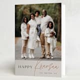 "Elegant Kwanzaa" - Kwanzaa Cards in Rust by Ana Sharpe - Folded Card