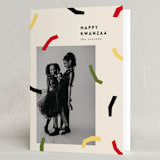 "Abstract Confetti" - Kwanzaa Cards in Cream by Iveta Angelova - Folded Card