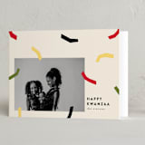 "Abstract Confetti" - Kwanzaa Cards in Cream by Iveta Angelova - Folded Card
