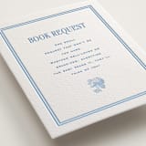 "Cheseapeake" - Letterpress Baby Shower Insert Cards in Sky Blue by Megan Davis - Detail