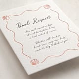 "Ocean Love" - Letterpress Baby Shower Insert Cards in Paloma | Soft Black by Alston Foster - Detail
