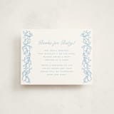 "Ciao Baby" - Letterpress Baby Shower Insert Cards in Sky Blue by Pati Cascino - Front