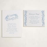 "Ciao Baby" - Letterpress Baby Shower Insert Cards in Sky Blue by Pati Cascino - With Invitation
