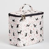 "Meadow Cats" - Lunch Bag in Black Kitty by Betsy Siber - Side
