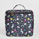 "Lovely World" - Lunch Bag in Rainbow by Katie Zimpel - Lunch Bag