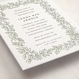 "Lovely Leaves" - Letterpress Baby Shower Invitations in Lovely Leaves by Jessie Steury - Detail