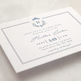 "Classic Baby Monogram" - Letterpress Baby Shower Invitations in Classic Baby Monogram by Susan Brown - Detail
