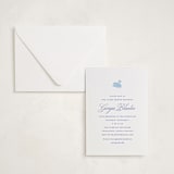 "Swan Shower" - Letterpress Baby Shower Invitations in Swan Shower by Megan Davis - Invitation with Envelope