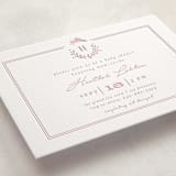 "Classic Baby Monogram" - Letterpress Baby Shower Invitations in Classic Pink by Susan Brown - Detail