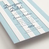 "Mariniere" - Letterpress Baby Shower Invitations in Indigo by Olivia Raufman - Detail