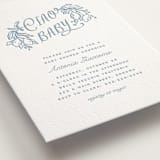 "Ciao Baby" - Letterpress Baby Shower Invitations in Sky Blue by Pati Cascino - Detail