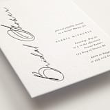 "Elegant Side" - Letterpress Bridal Shower Invitations in Soft Black by Carolyn MacLaren - Detail