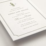 "Simply Elegant" - Letterpress Bridal Shower Invitations in Pistachio by Yaling Hou Suzuki - Detail