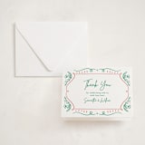 "Sketch" - Letterpress Baby Shower Thank You Cards in Sketch by Elly - Invitation with Envelope
