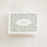 "Lovely Leaves" - Letterpress Baby Shower Thank You Cards in Lovely Leaves by Jessie Steury - Front