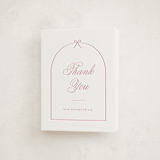 "Arching Bow" - Letterpress Baby Shower Thank You Cards in Arching Bow by Carolyn MacLaren - Front