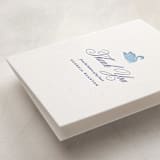 "Swan Shower" - Letterpress Baby Shower Thank You Cards in Swan Shower by Megan Davis - Detail