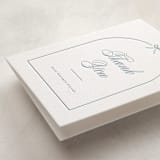 "Arching Bow" - Letterpress Baby Shower Thank You Cards in Arching Bow by Carolyn MacLaren - Detail