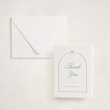 "Arching Bow" - Letterpress Baby Shower Thank You Cards in Arching Bow by Carolyn MacLaren - Invitation with Envelope
