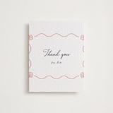 "Ocean Love" - Letterpress Baby Shower Thank You Cards in Peach by Alston Foster - Front