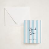 "Mariniere" - Letterpress Baby Shower Thank You Cards in Indigo by Olivia Raufman - Invitation with Envelope